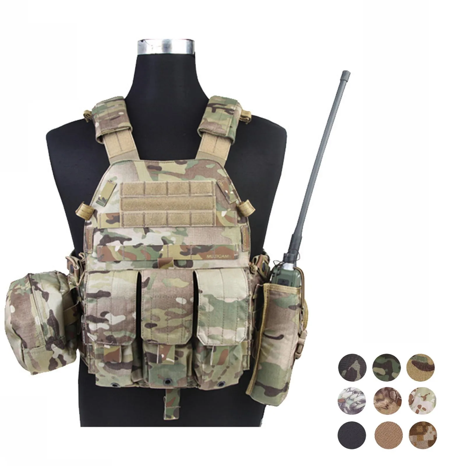 

Emersongear LBT6094A Style Tactical Vest with 3 Pouch Airsoft Combat Vest EM7440