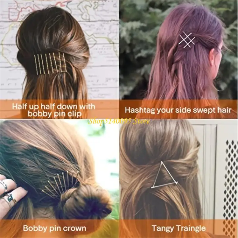 

DXAE 50pcs Practical Metal Bobby Pins Hair Clip For Securing Side Bangs And More