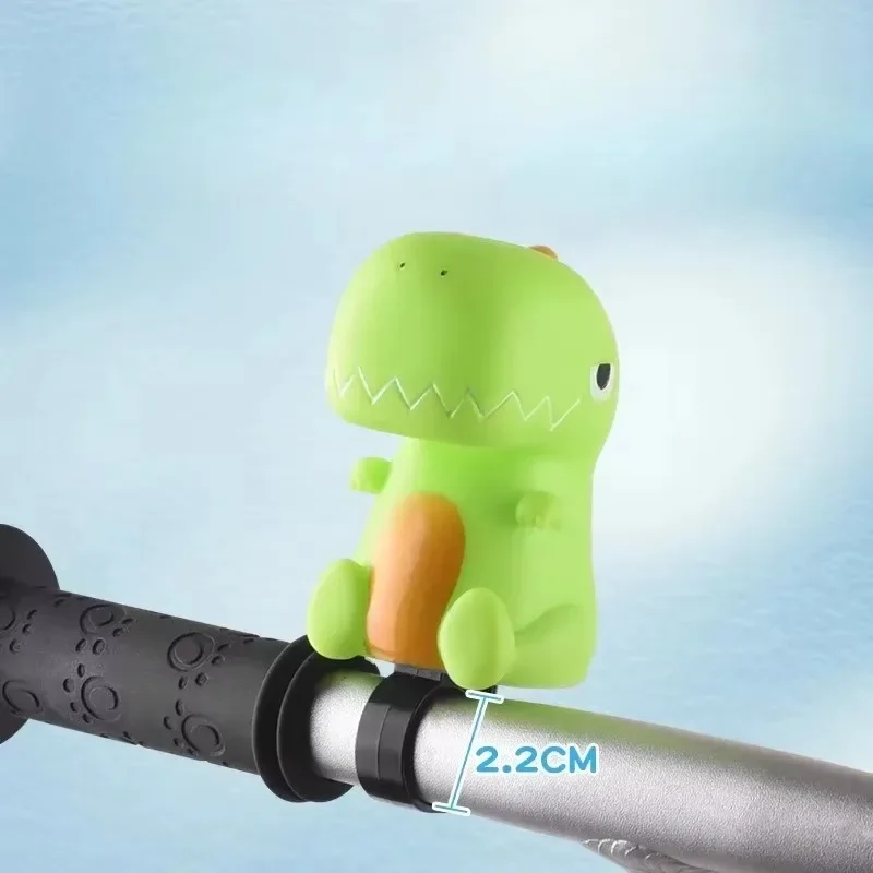 Bocina de aire de unicornio de dinosaurios de dibujos animados para niños, campana de equilibrio para bicicleta, Scooter, súper fuerte, accesorios