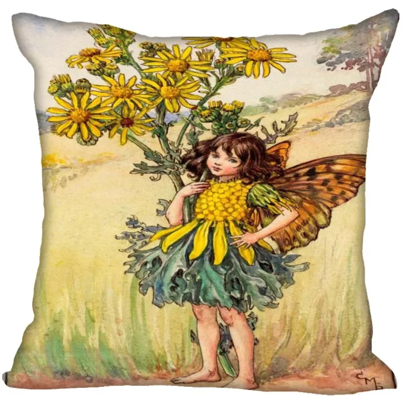 Secret Garden The Bird's-foot Trefoil Fairy Pillow Case For Home Decorative Pillows Cover Invisible Zippered PillowCases 0214