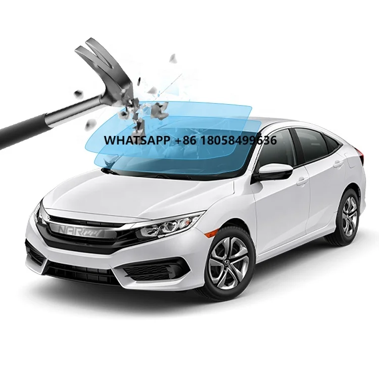 

5-мильная защитная пленка против пуль, наклейка на лобовое стекло, защитная пленка для окон, 1,52*30 м, съемная оконная пленка автомобиля