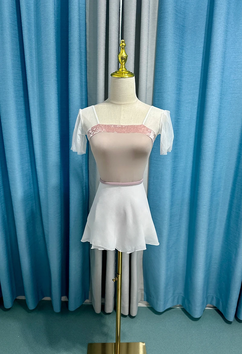 

Ballet Gymnastics Dancing Leotard Women New Design Leotards Costume Adult Short Sleeve Ballet Practice Dance Coverall