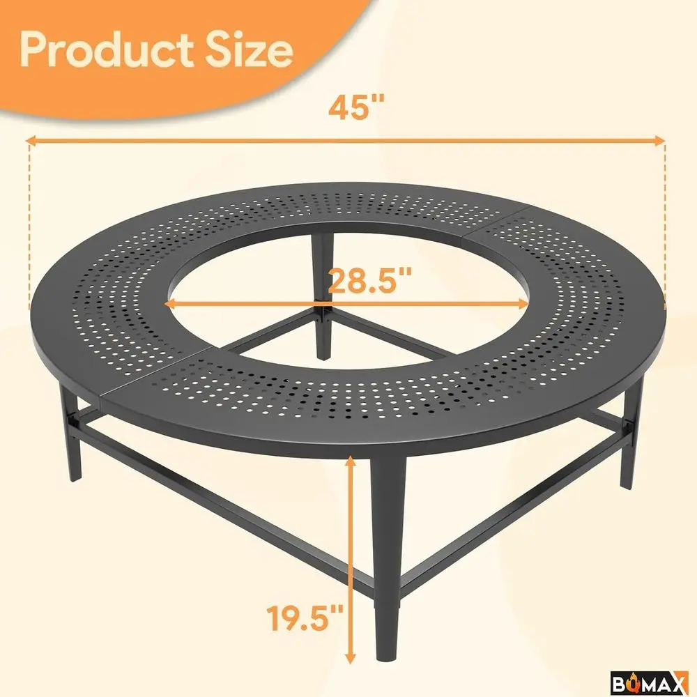 طاولة حفرة النار الخارجية التي لا يدخن للموقد المنفرد يوكون ونار النار، محيطة فولاذية حرق الخشب لحفر النار
