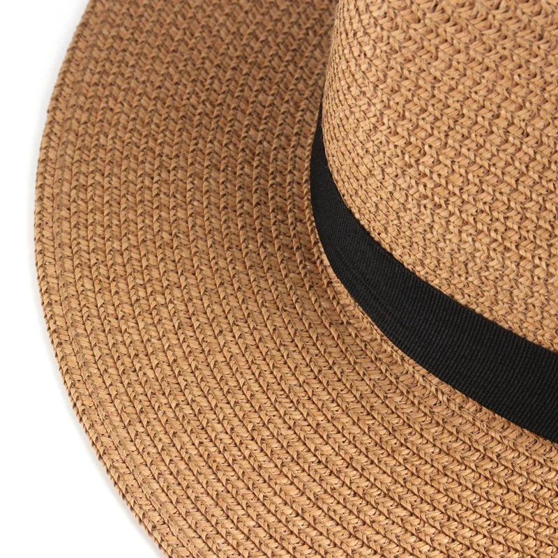 Adjustable Classic Panama Hat-Handmade In Ecuador Sun Hats for Women Man Beach Straw Hat for Men UV Protection Cap Dropshipping