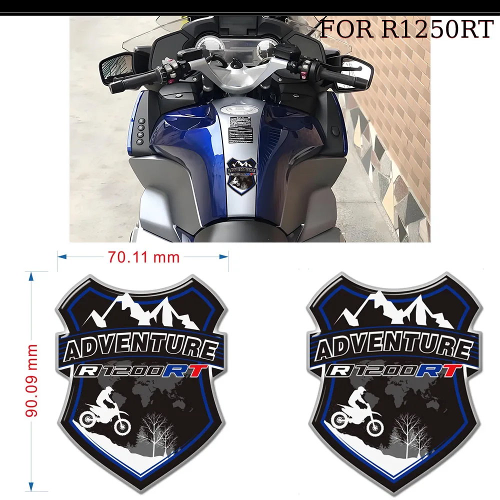 

Motorcycle For BMW R1200RT R 1200 RT Tank Pad Stickers Windshield Trunk Luggage Case Emblem Decal Protector Fairing Protection