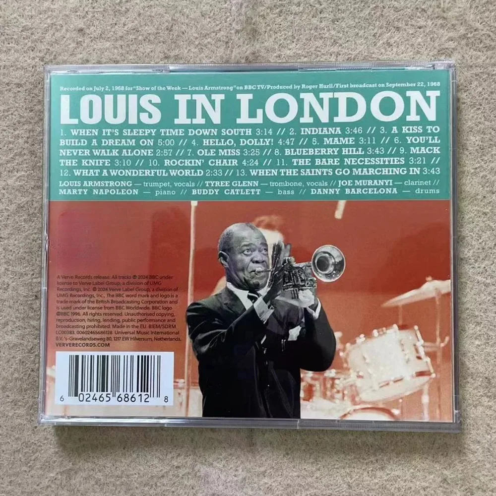 Louis Armstrong Louis in London CD Jazz Legend Live Recording Classic Swing Collection