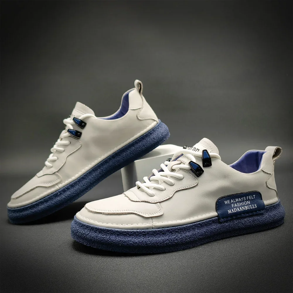 

Designer Men's Shoes 2025 New Mens Sneakers Brand Leather Casual Shoes for Men Trend Board Shoes Comfort Flats Zapatillas Hombre