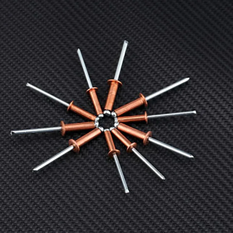Red Copper Rivets for EMI Shielding and Single Side Installation in Special Equipment Open Type M2.4 M3.2 M4 M4.8
