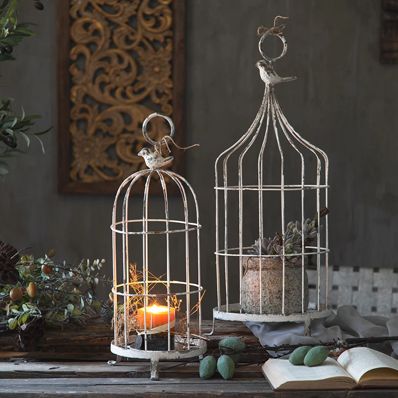 

wrought iron candlestick retro ornaments decoration creative romantic candle holder candle holder candle stage shooting props.