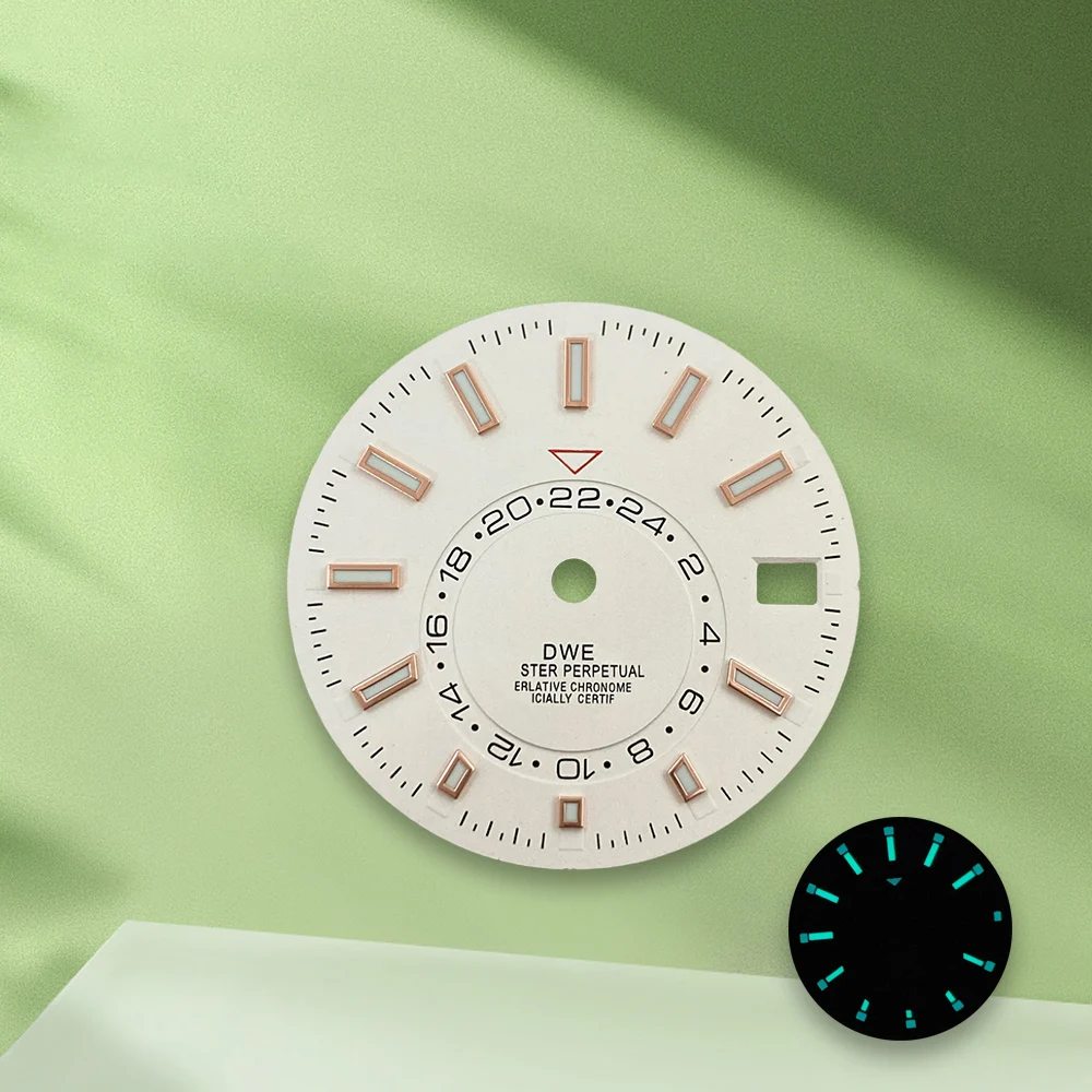 28.5mm S Logo Skywalker Dial white dial No Hands Suitable For NH35/NH36 Japan Movement  Watch Modification Accessories ﻿ ﻿