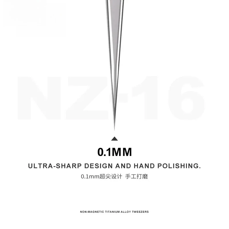 Titanium Alloy Tweezers NZ16 for Slim Flying Line Tweezers High Hardness Repair Anti-skid Wear-resistant Lightweight