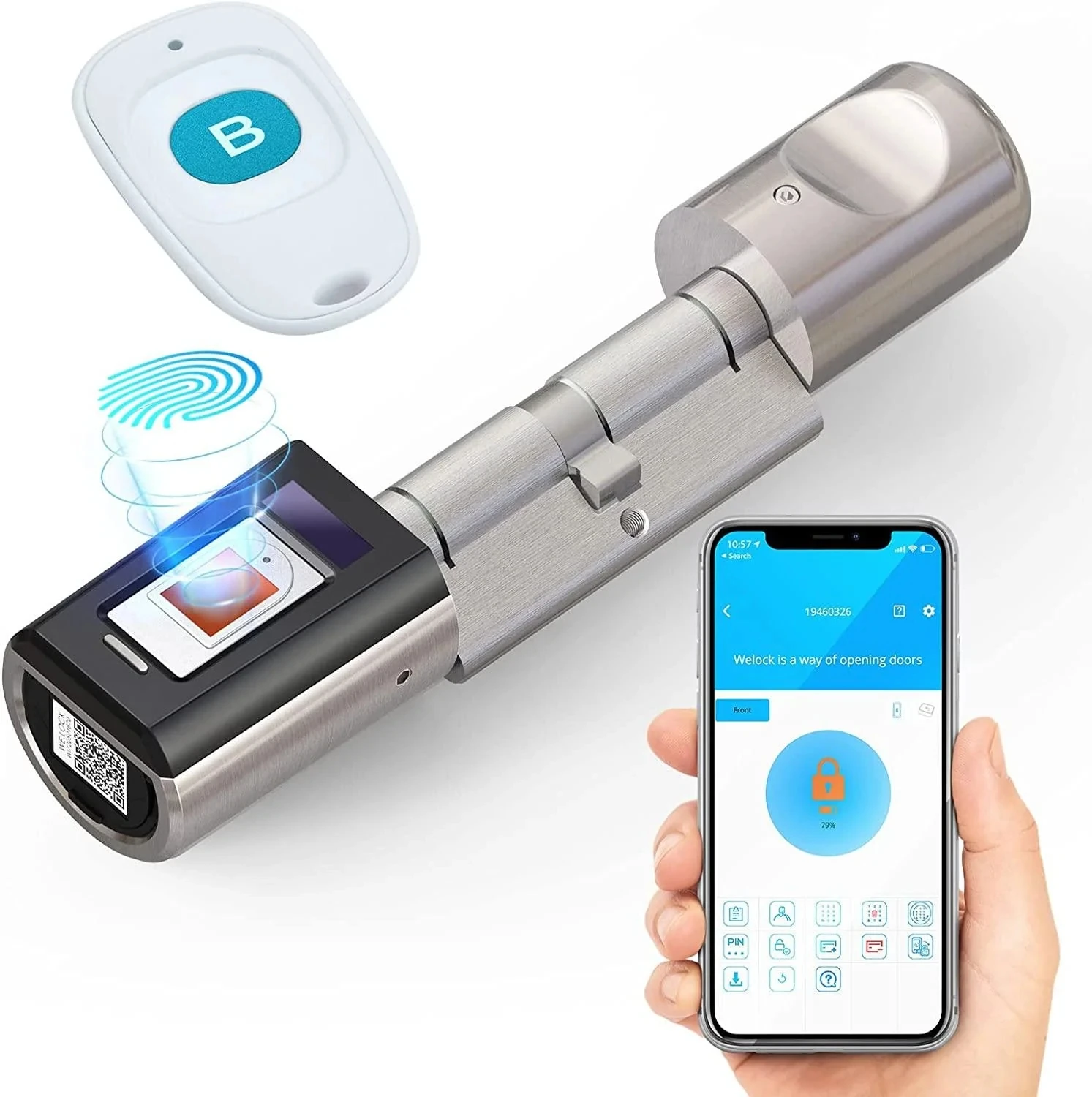 

2025 Brand New Bluetooth Enabled Fingerprint And OLED Screen Keyless Wifi Smart Lock Electronic Lock