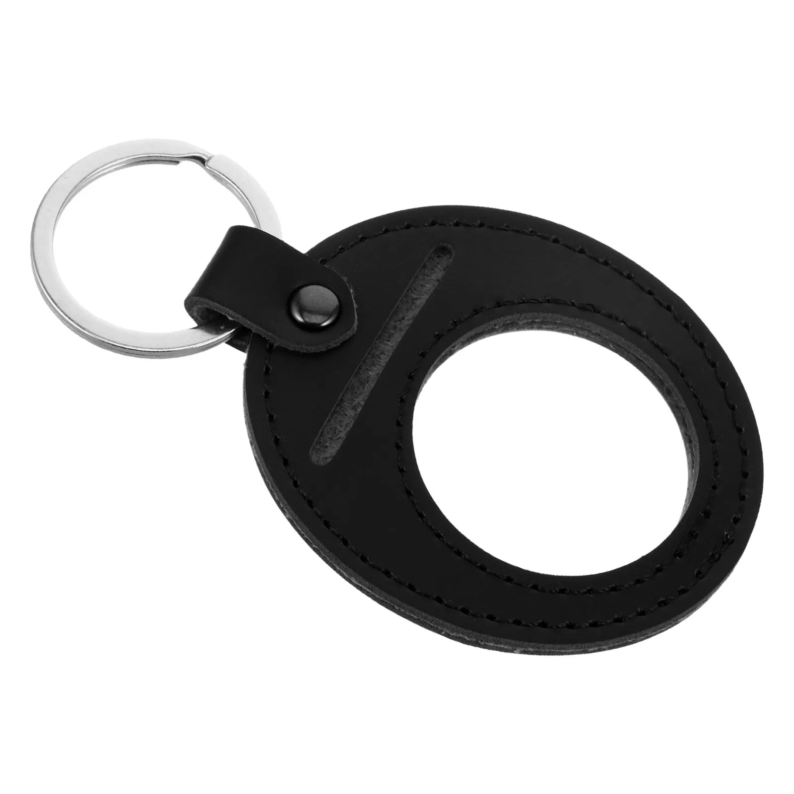 Collectible Coin Holder Keychain – PU Protective Sleeve with Fine Stitching for Coin Collectors & Decor