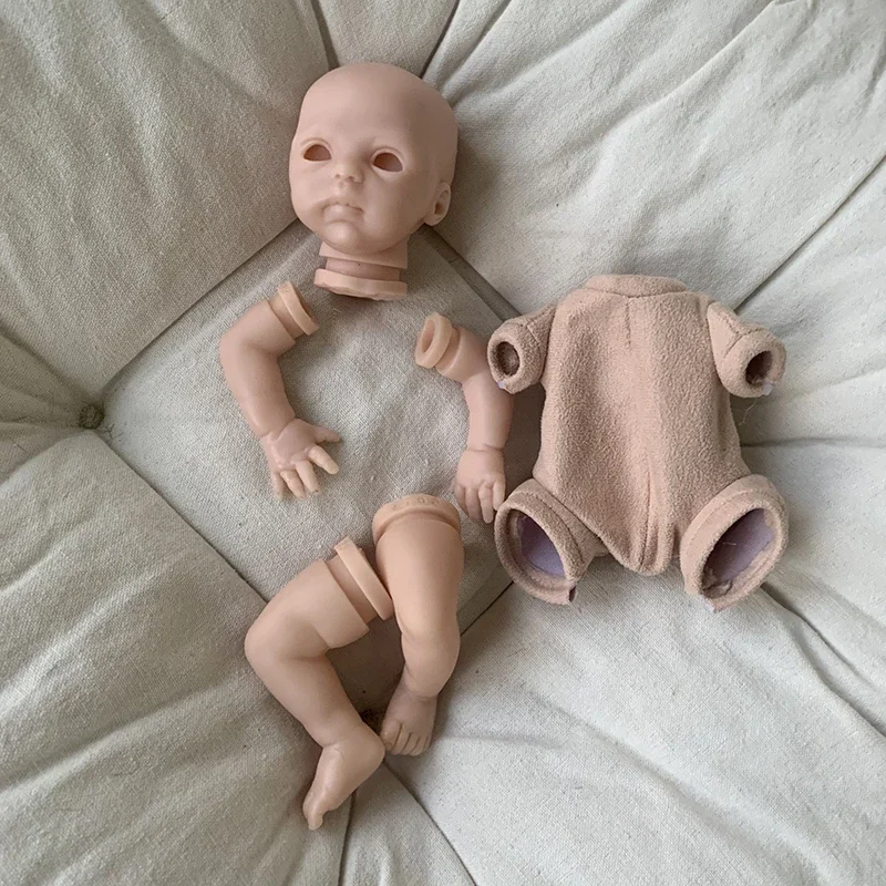 10inch Mini Reborn Doll Kit Nessa Handy Unfinished Unpainted Reborn Doll Parts with Body Fresh Color Kit Molde Bebê Reborn