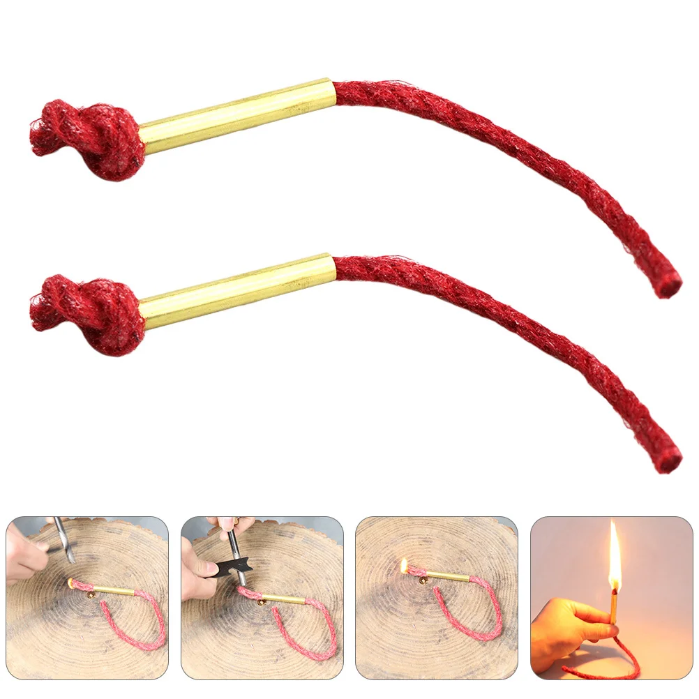 

4Pcs Camping Fire Starter Rope Weather Resistant Wax Infused Jute Cord for Outdoor Hiking Backpacking Emergency