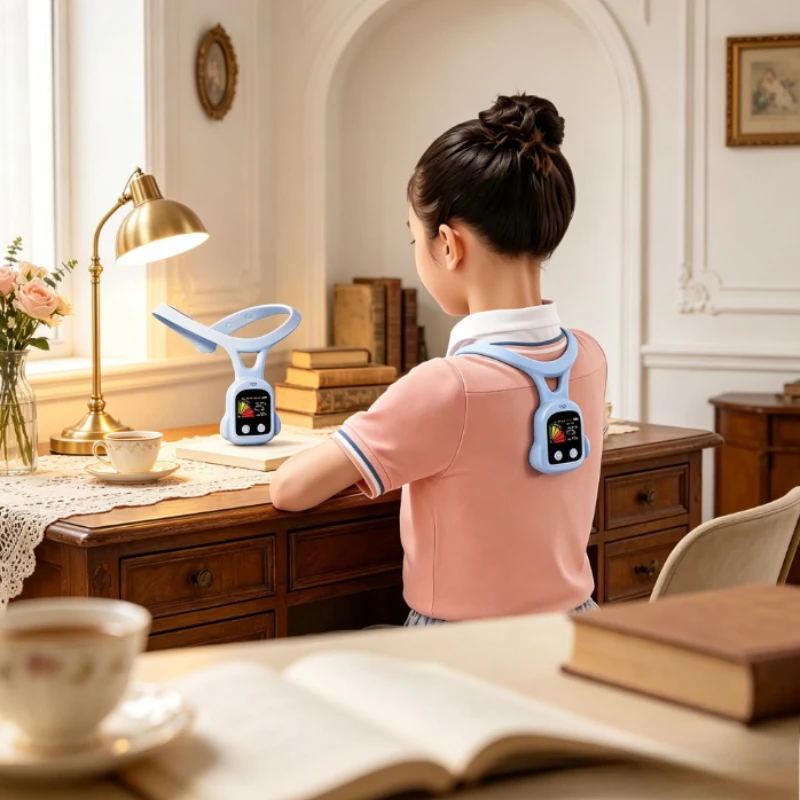 kids-posture-corrector-writing-trainer-smart-reminder-anti-head-drop-hunchback-prevention-for-students-home-study-adjustable