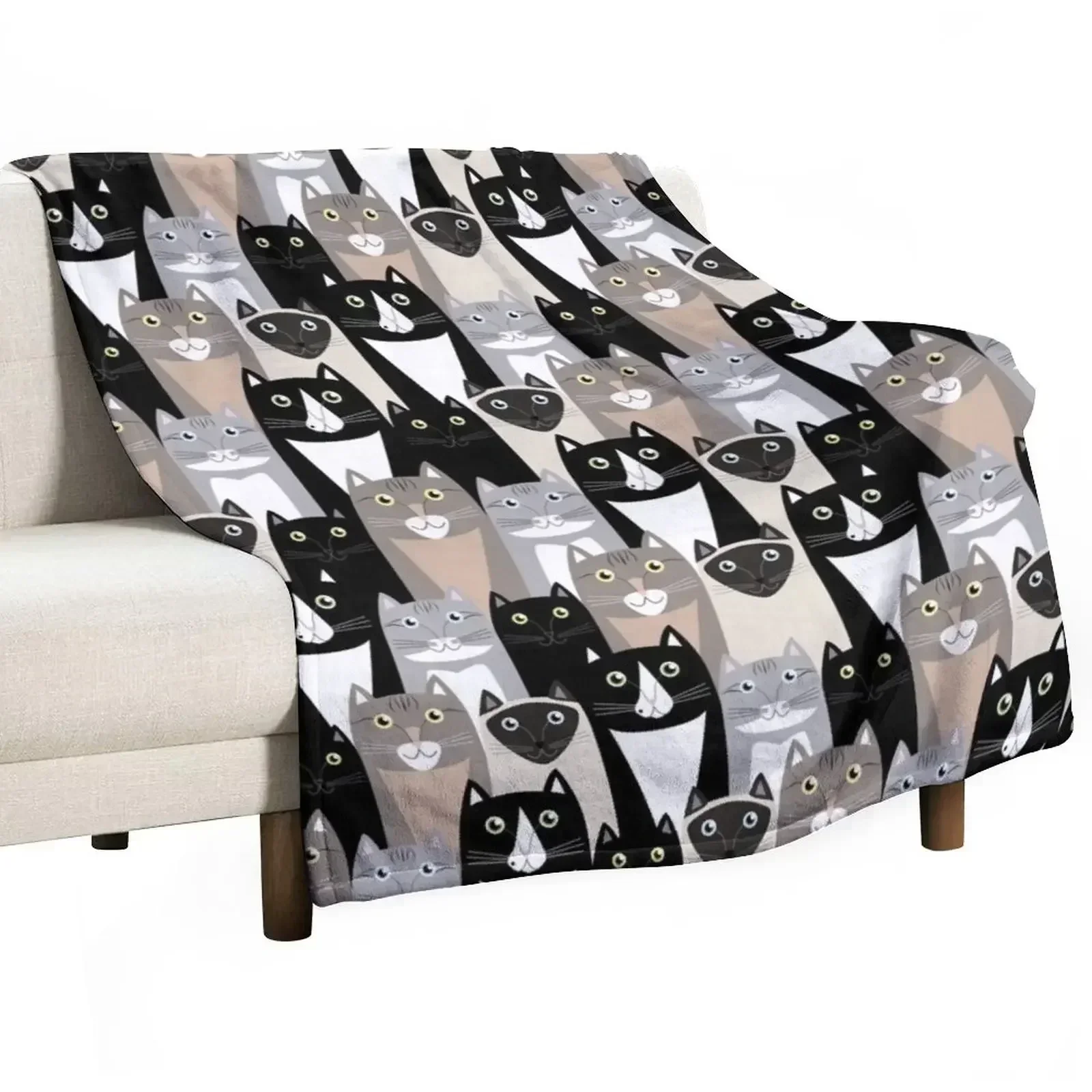 

Cats #1 Throw Blanket Summer Beddings bed plaid Decorative Sofas Blankets