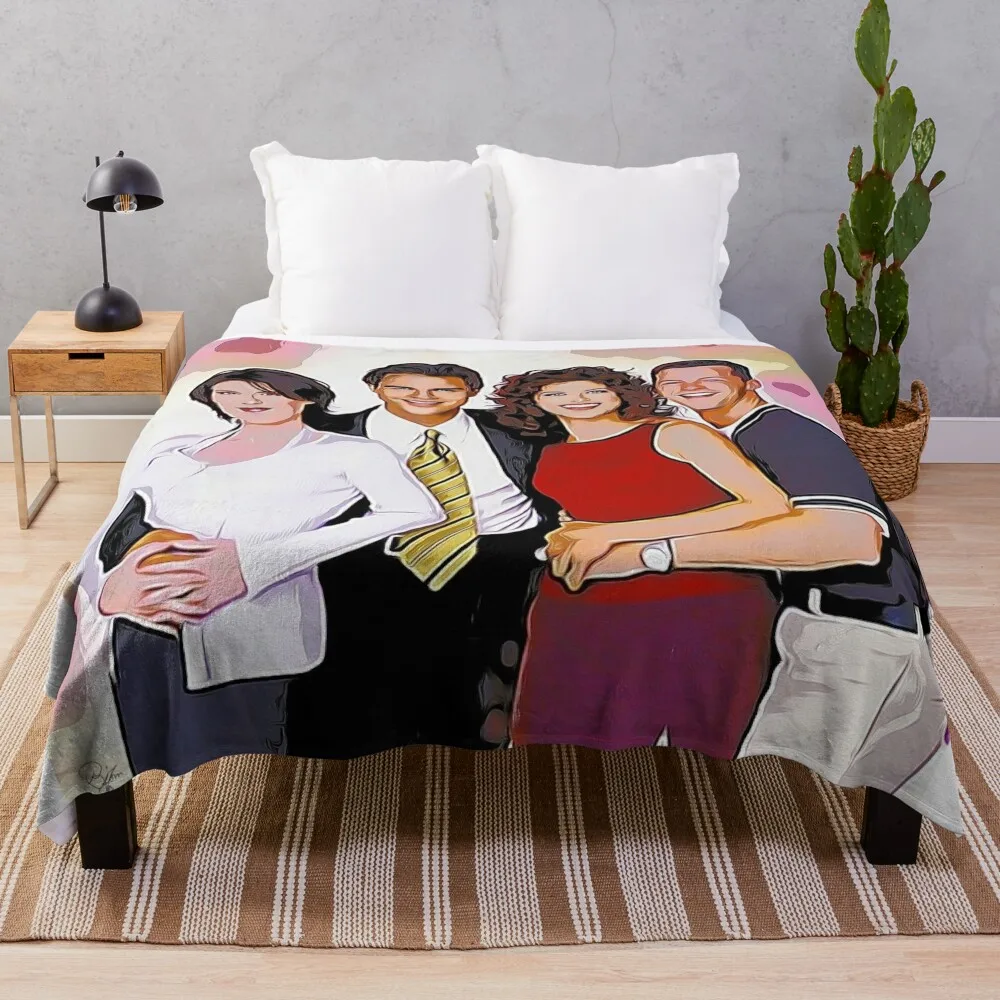 

Will & Grace Throw Blanket Air Conditioner Soft Blanket for Office Home