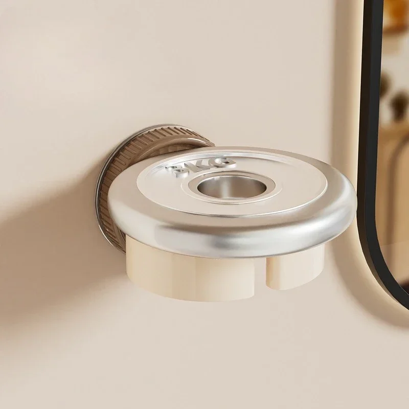 رف تخزين مجففات شعر الحمام غير المثقوب، رف زاوية مثبت على الحائط يستخدم لتخزين تنظيم رف مجفف الشعر