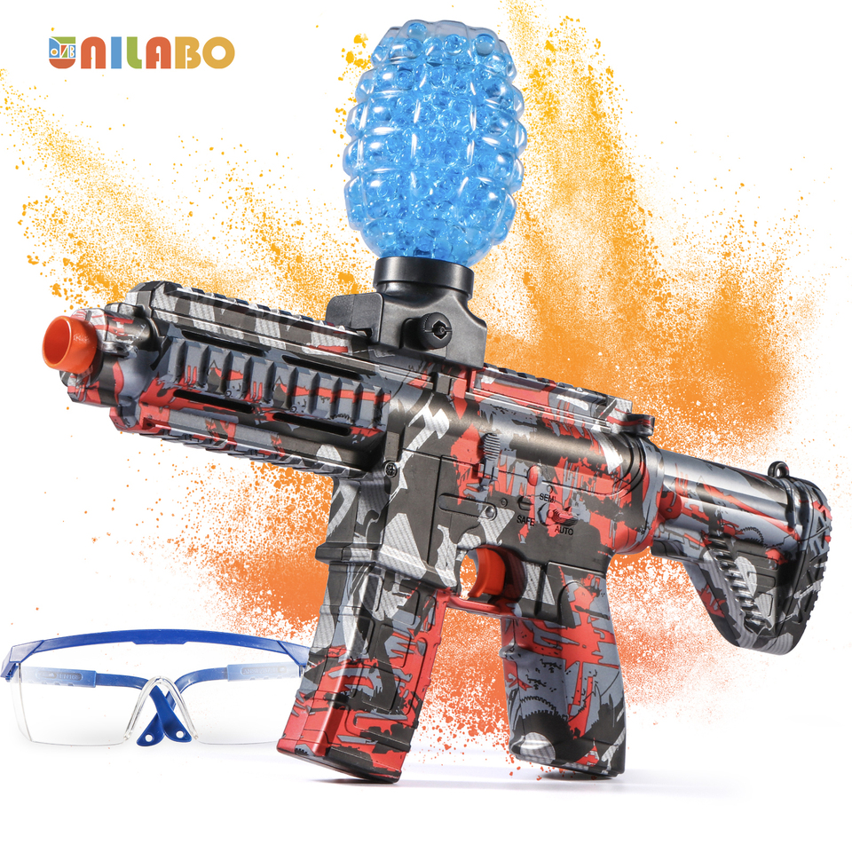  M416 Electric Ball Blaster Toy Gun - High-Speed, Metallic Finish, Rechargeable - Halloween Thanksgiving Gift(Bullets Excluded) 