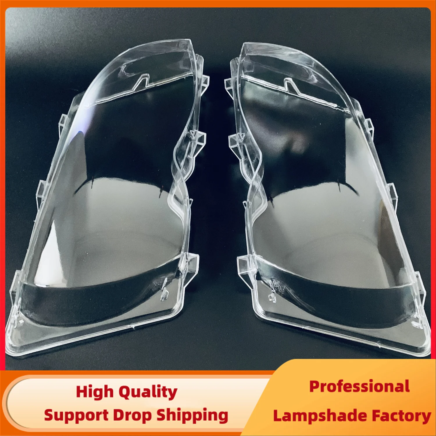 For BMW 3 Series E46 318i 320i 325i 330i 330xi 4 Doors Sedan 2002-2005 1Pair Headlight Lens Cover Clear Headlamp Cover Shell