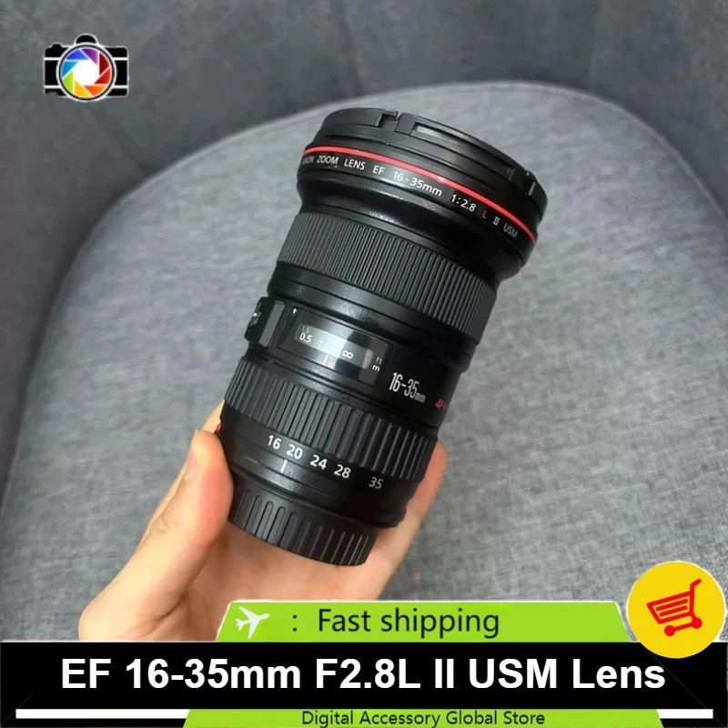 

95% New Genuine For Canon EF 16-35mm f/2.8L II USM Red Ring Wide Angle Zoom Lens Full Frame Professional Camera Lens