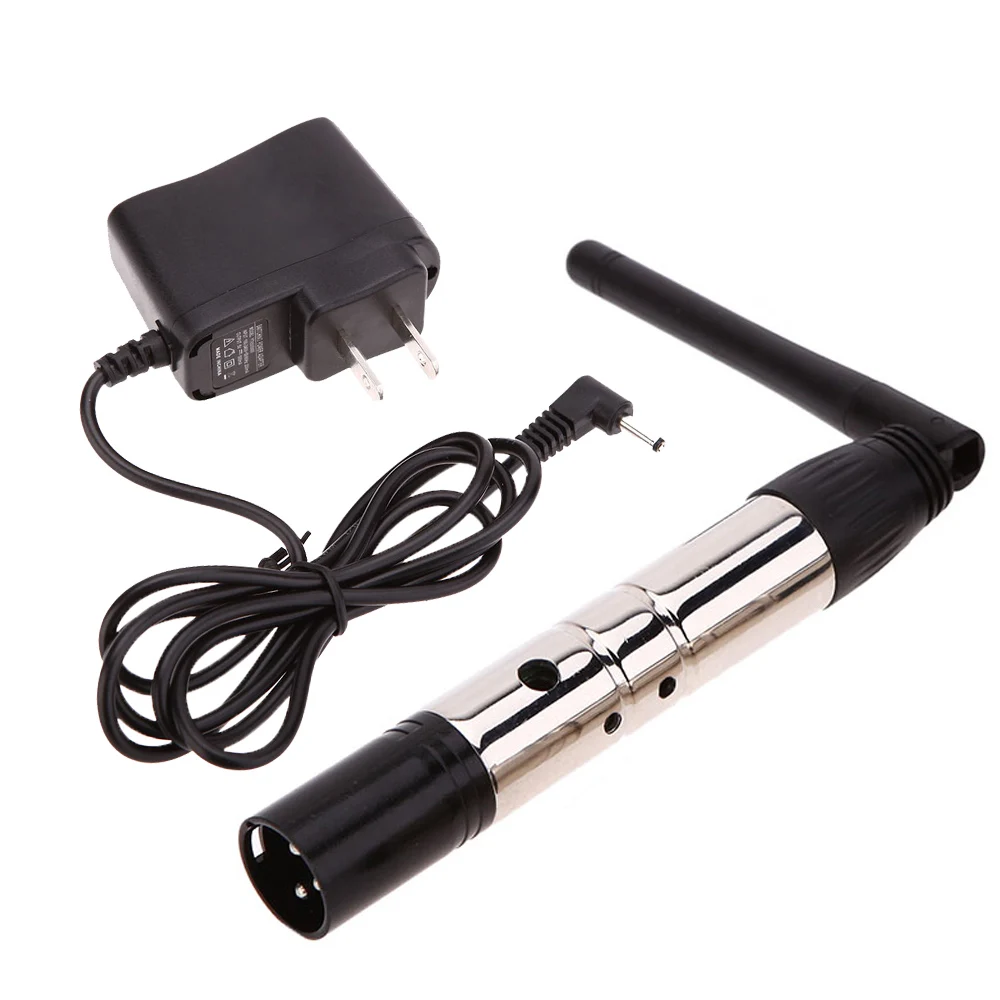 Lixada 2.4G ISM DMX512 Wireless Male XLR Transmitter  LED Lighting for Stage PAR Party Light with Antenna