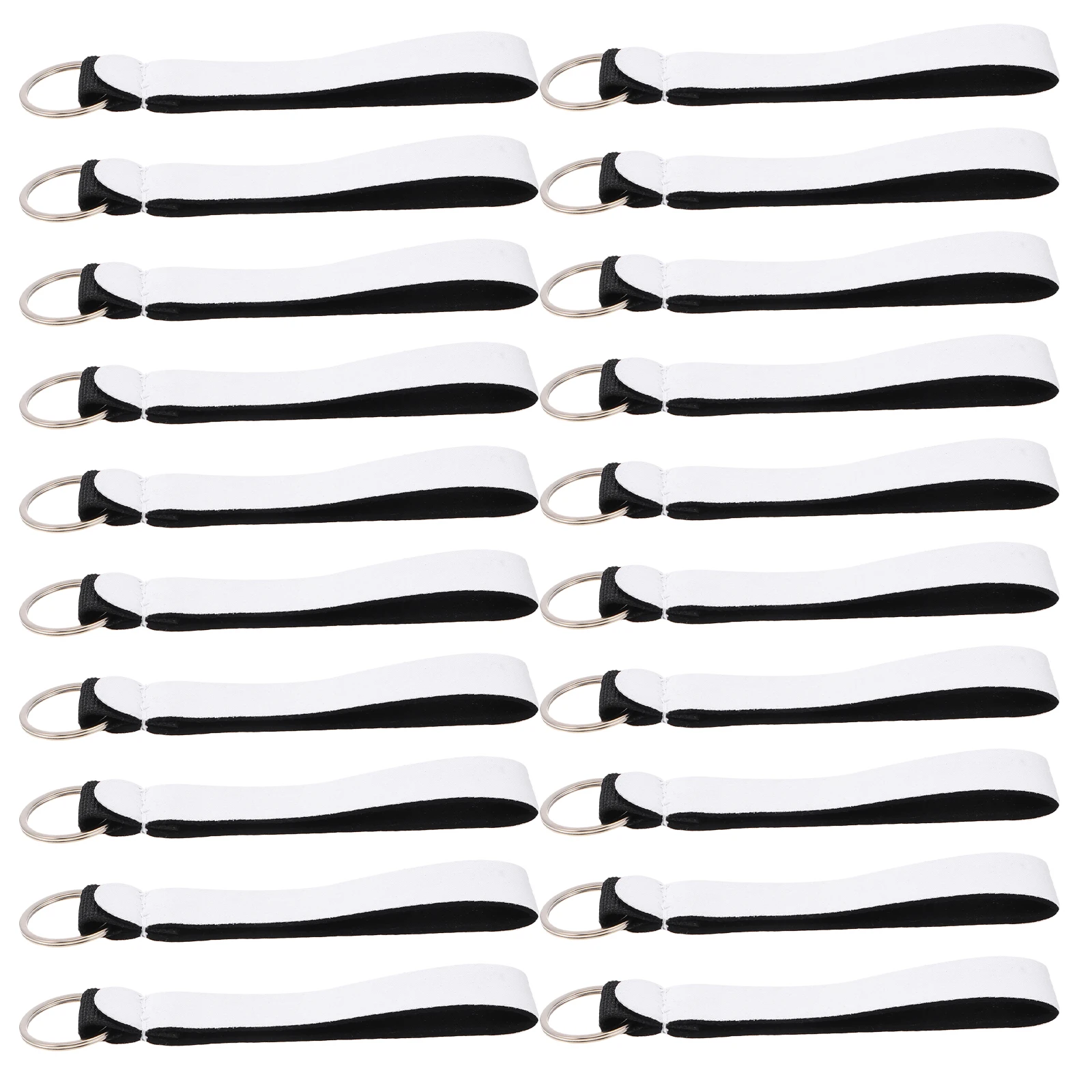 

30 pcs Key Chains Lanyards Detachable Rings Practical Holders Durable Chloroprene Plastic Alloy Multipurpose Door