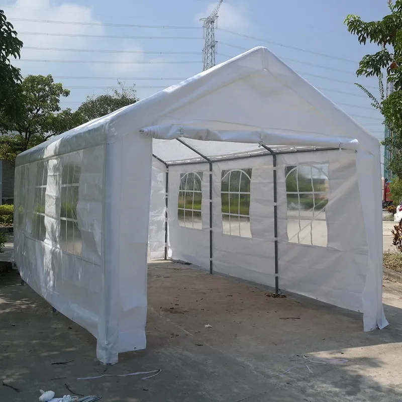 

10x20 feet easy up outdoor large carport trade show party event marquee Clear Wedding Canopy Tents for car sunshade