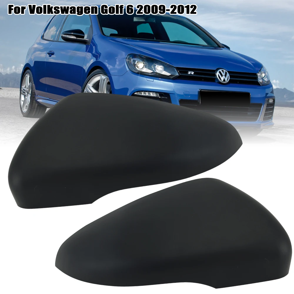 Side Rearview Mirror Cover Caps for VW Golf 6 MK6 2009 2010 2011 2012 Primer Color Rearview Mirror Cover Cap Car Accessories