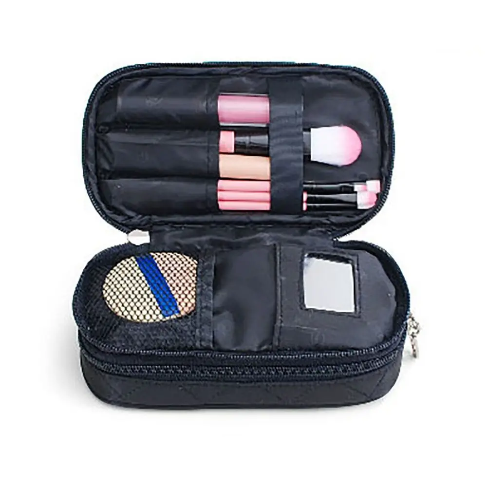 High Quality Double-Layer Makeup Bag Travel Organizer Large Capacity Cosmetic Bag Multifunctional Storage Portable Toiletry Bag