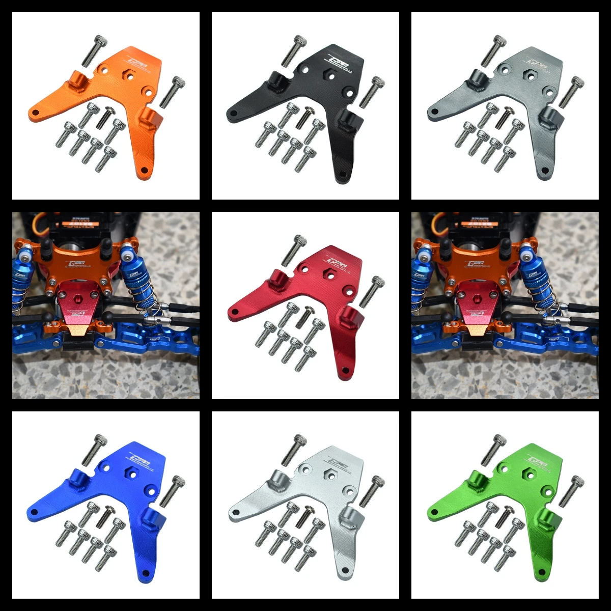 

GPM Aluminum Front Bulkhead For LOSI 1/18 Mini-T 2.0 1/16 Mini-B