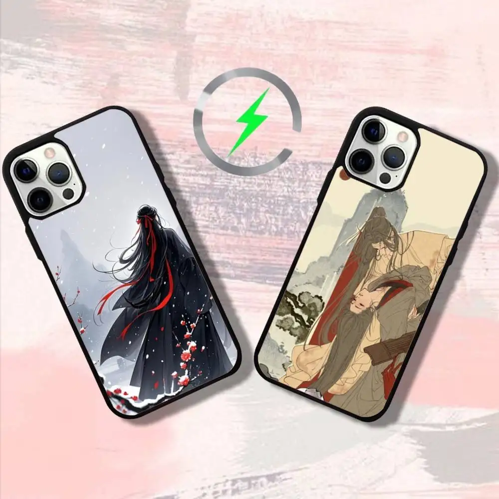 

M-Modao-Zushi Phone Case For iPhone 16,15,14,13,12,11,Pro,Max,Plus,Mini,SE4,E Magnetic Magsafe Wireless Charging