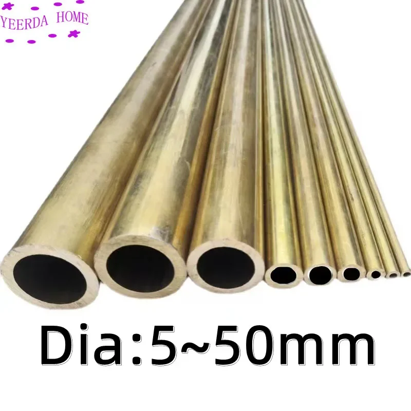 

5~50mm Dia Brass Tube Thick wall Pipe Model Tubing Big diameter high pressure resistant thick brass pipe