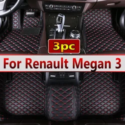 3PC Car Floor Mats For For Renault Megan 3 2008~2014 DropShipping Center Auto Interior Accessories Leather Carpets Rugs Foot Pad
