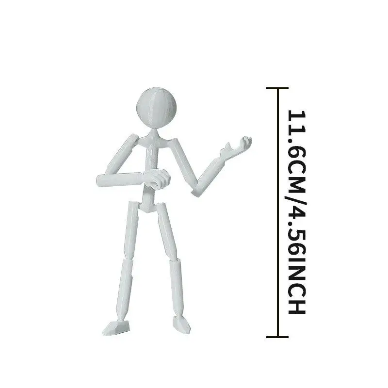 *Multi-Jointed Multi Joint Stickman Toy Movable 3D Printing 3D Printed Mannequin Novelty Action Figure Stickman Assembled Robot