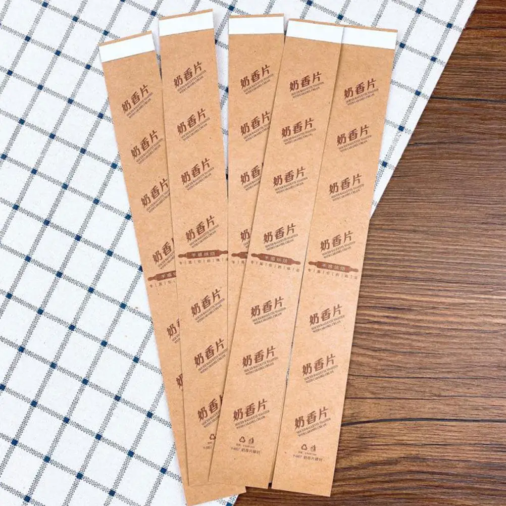 100pcs Milk-Scented Bread Wrapping Paper – Lightweight, Single-Use Bakery Packaging for Sliced Bread