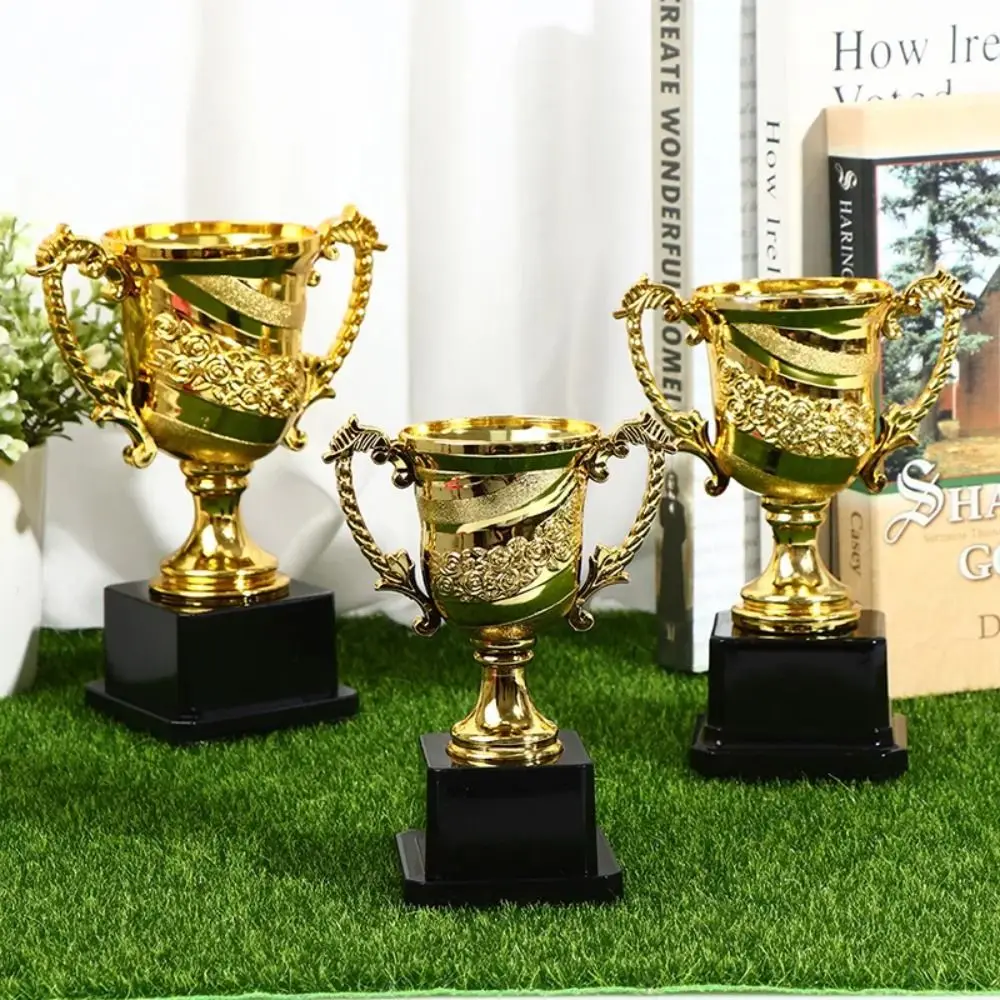 Premios de trofeo de plástico, modelo de competición de fútbol, copa de premio pequeño, suministro de recompensa escolar para niños, 14 cm, 17 cm, 18cm