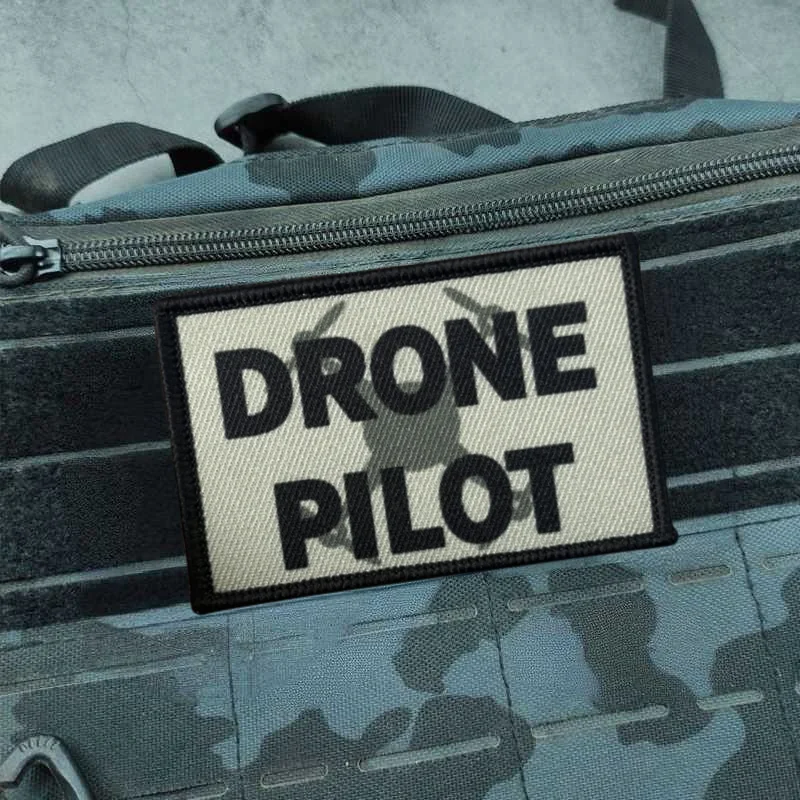 Parche táctico Piloto de Dron – Velcro para mochila y uniforme