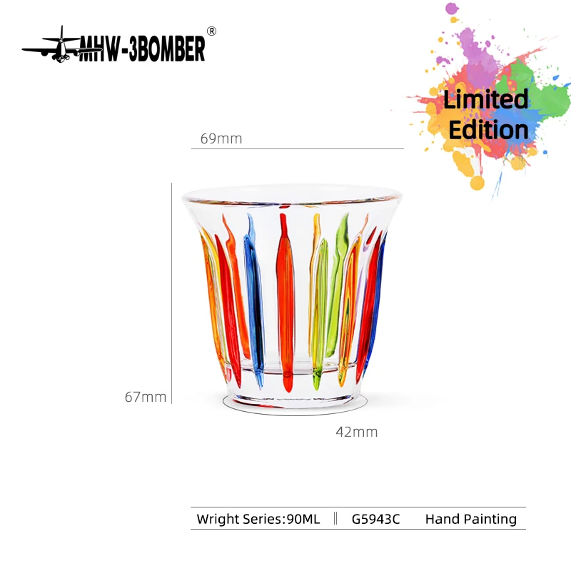 MHW-3BOMBER Koffiekopjes Drinkglazen Espressokopjes Waterglazen Bier Sap Cocktail Whisky Glazen Beker Cafe Bar Accessoires