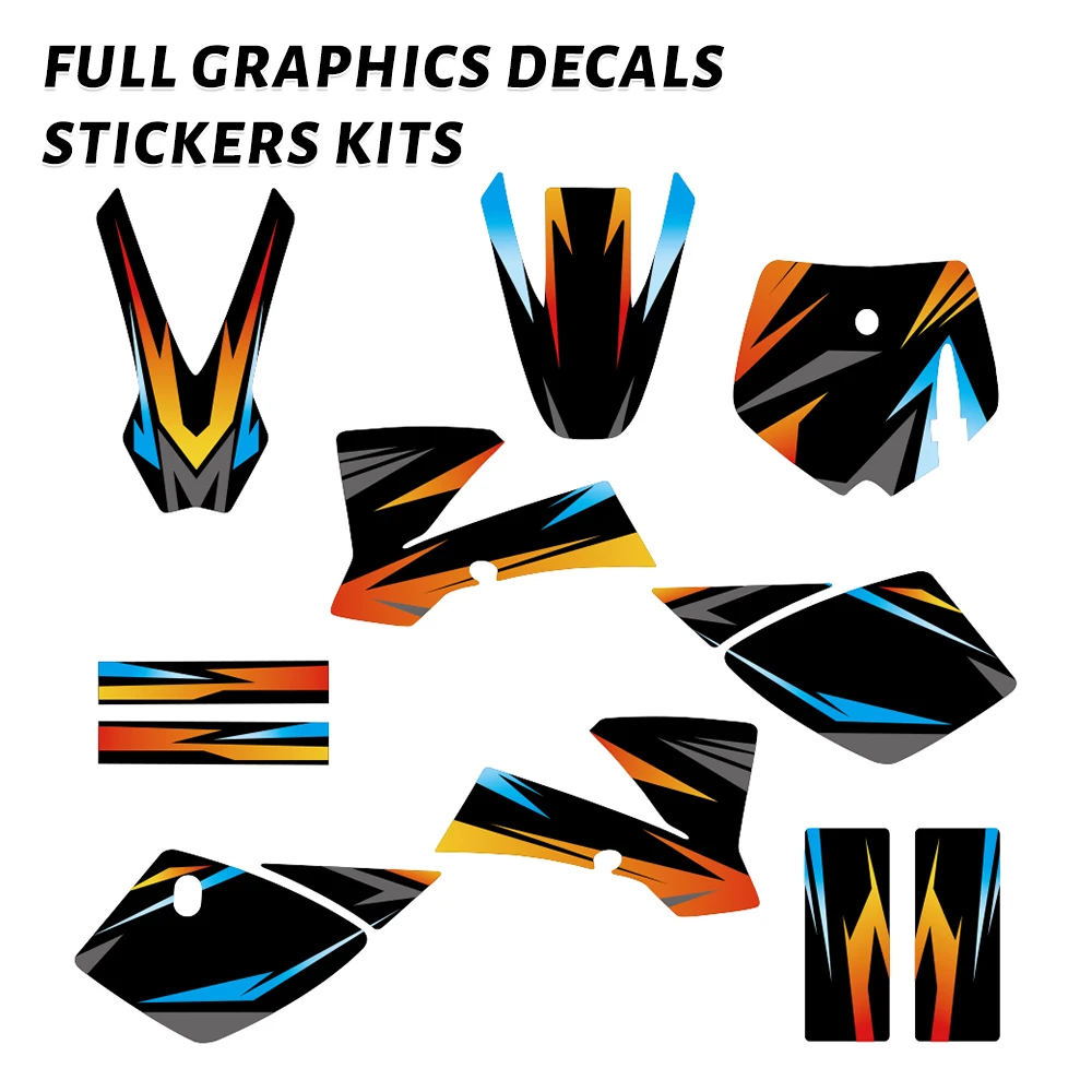 

Full Graphics Decals Motorcycle Background Deco Stickers Kit Fit for SX50 SX 50 2002 -2008 Mini Bike 2003 2004