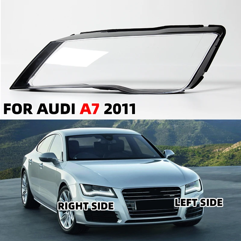 Replace Original Lampshade For Audi A7 RS7 2011 Headlamp Cover Transparent Lamp Shade Headlight galss Shell Lens Plexiglass