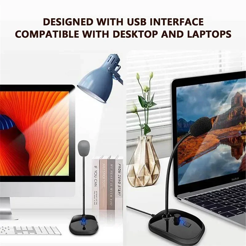 

USB Microphone for laptop and Computers Adjustable Studio Singing Streaming Podcasting Recording Mic With Holder Desktop