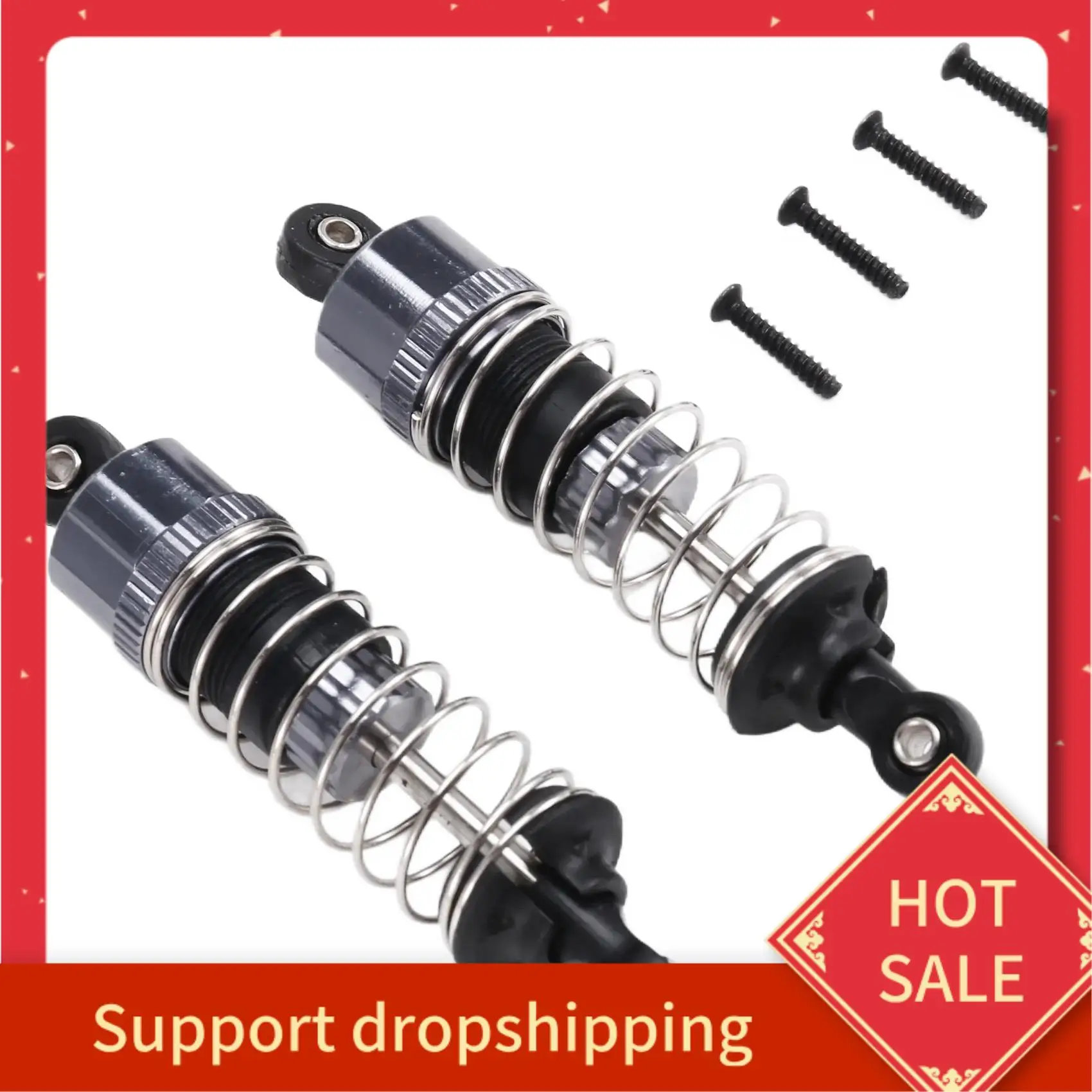 

B44C 2Pcs Oil Metal Shock-Absorber Damper For HBX 16889 16889A 16890 16890A SG1601 SG1602 1/16 RC Car Upgrade Parts