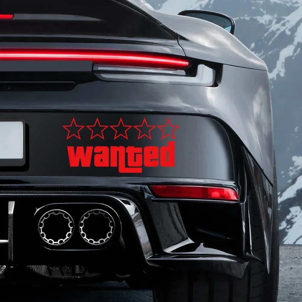 

Funny Wanted Car Stickers Auto Vinyl Film Decals for Car Bumper Windows Motorcycle Laptop Walls Decoration