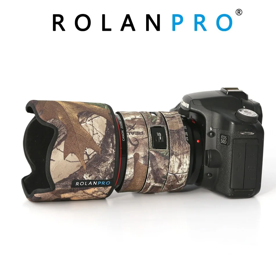 

Защитный чехол ROLANPRO для объектива Canon EF 24-70mm F/2.8L USM, камуфляжный, от дождя, для 24-70mm F/2.8L II USM