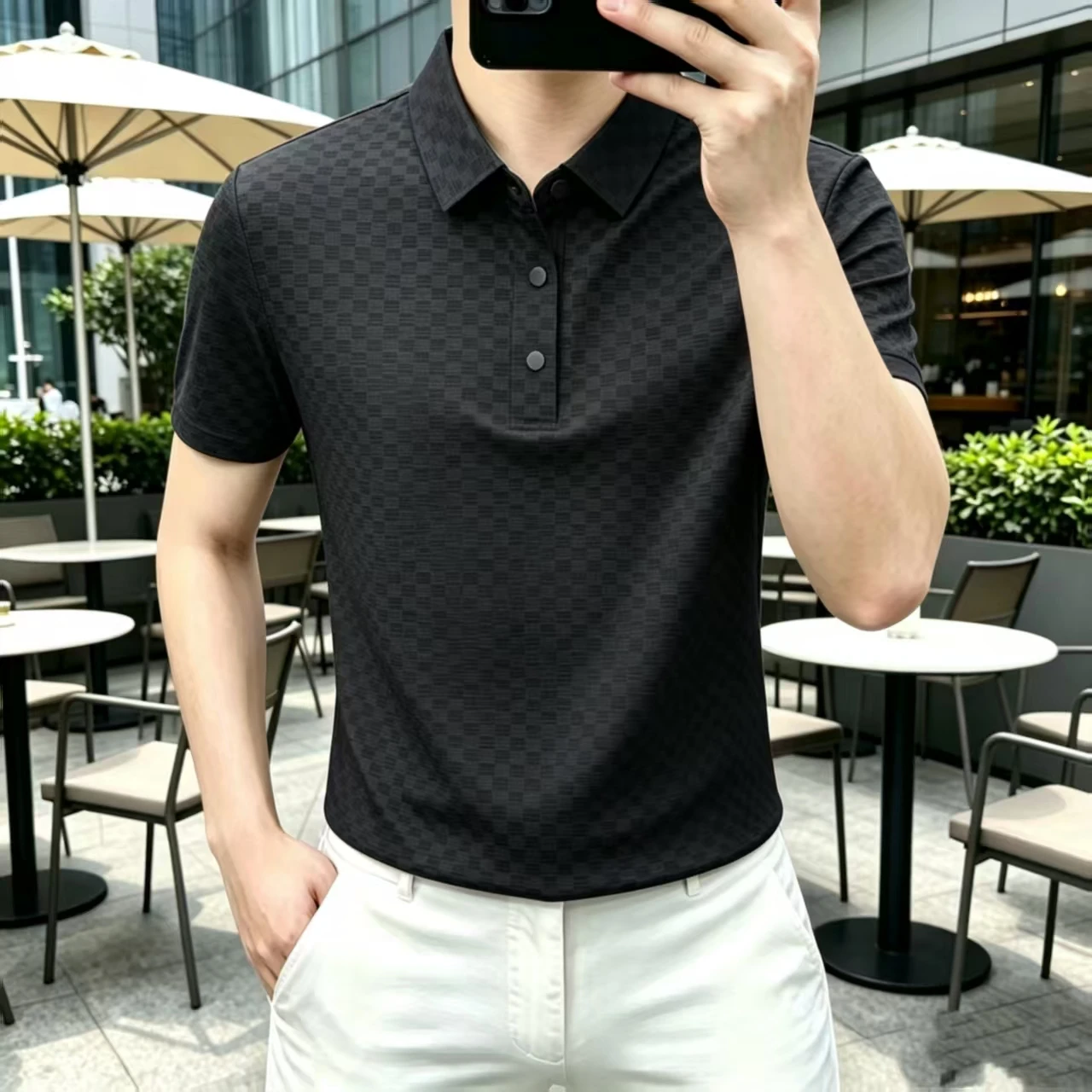 2026 Summer Men's Fashion Casual Collar Short-Sleeve Polo Shirt