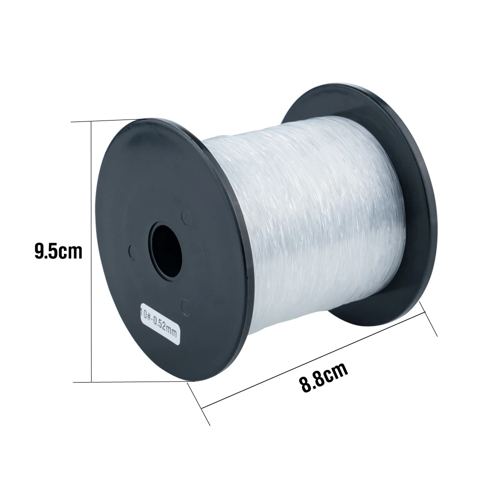 500 m Nylon-Angelschnur, weit werfender Angeldraht, robuste, starke, klare Monofilamentschnur (35–90 lb) – Detail 3