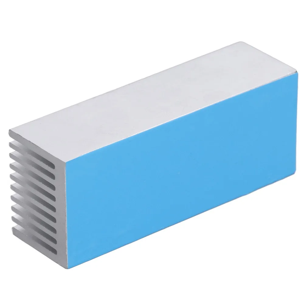 2Pcs 100x40x30mm Cooling Fins With Thermal Conductive Adhesive Silver Aluminum Heatsink Aluminum Material Aluminum Heat Radiator