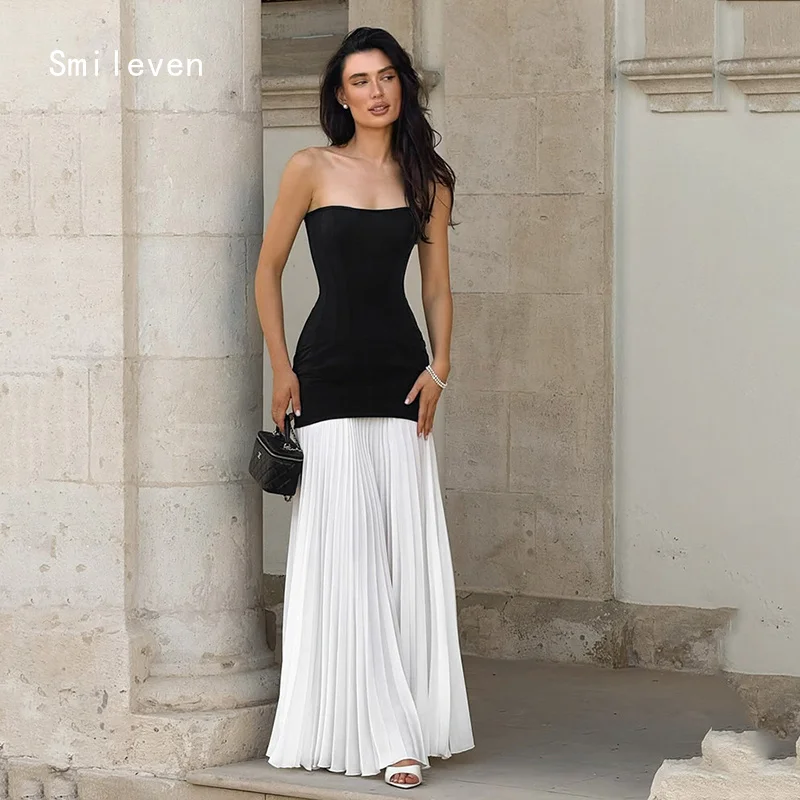 

Smileven Elegant Mermaid Prom Dress Simple Sweetheart Party Gowns Strapless Occassion Dress Customized 2026